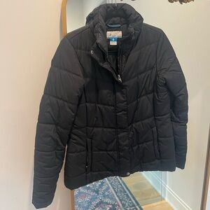 Black Columbia puffer jacket